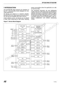 ST72F321M9T6 Datasheet Page 7