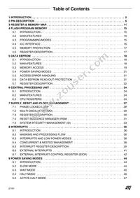 ST72F340S4T6 Datasheet Page 2