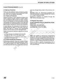 ST72F340S4T6 Datasheet Page 17