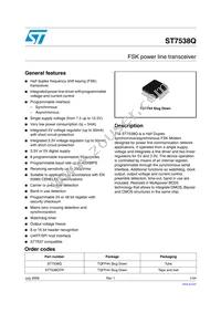 ST7538Q Datasheet Cover