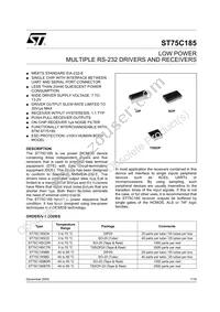 ST75C185BN Datasheet Cover