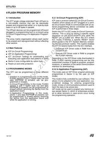 ST7FLIT19F1M7TR Datasheet Page 12