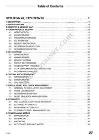ST7FLITE09F0U6 Datasheet Page 2