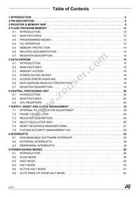 ST7FLITE15F1B6 Datasheet Page 2