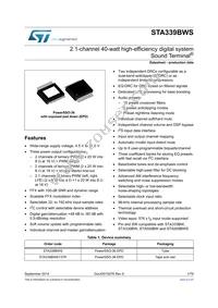 STA339BWS13TR Datasheet Cover