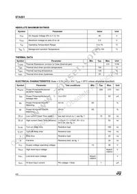 STA501013TR Datasheet Page 4