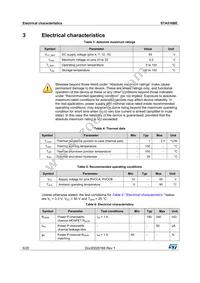 STA516BETR Datasheet Page 6