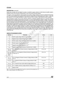 STA550 Datasheet Page 2