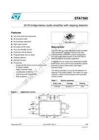 STA7360 Datasheet Cover