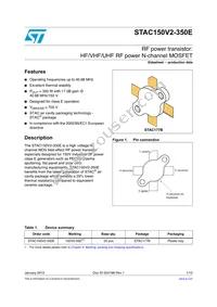 STAC150V2-350E Datasheet Cover