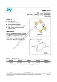 STAC2933 Datasheet Cover