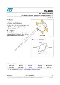 STAC3933 Datasheet Cover