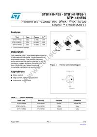 STB141NF55-1 Datasheet Cover