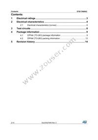 STB17N80K5 Datasheet Page 2