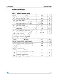 STB20NM60D Datasheet Page 3