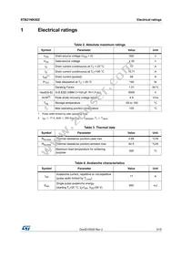 STB21NK50Z Datasheet Page 3