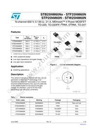 STB25NM60N-1 Datasheet Cover