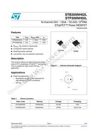 STB300NH02L Datasheet Cover