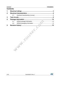 STB30N80K5 Datasheet Page 2