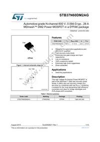 STB37N60DM2AG Datasheet Cover