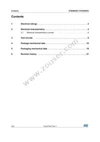 STB4N62K3 Datasheet Page 2