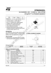 STB60NH02LT4 Datasheet Cover