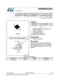 STB80N4F6AG Datasheet Cover