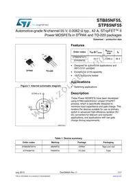 STB85NF55T4 Datasheet Cover