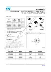 STB8NM60N Datasheet Cover