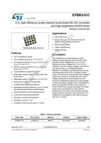 STBB3JCCR Datasheet Cover