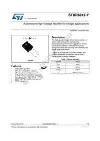 STBR6012WY Datasheet Cover