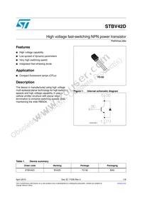 STBV42D Datasheet Cover