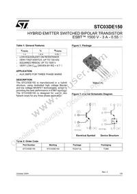 STC03DE150 Datasheet Cover