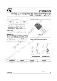 STC03DE170 Datasheet Cover