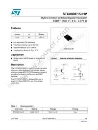 STC08DE150HP Datasheet Cover