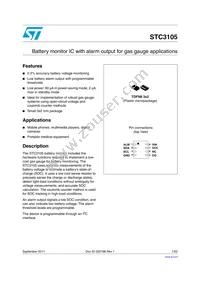 STC3105IQT Datasheet Cover