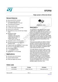 STCF02PNR Datasheet Cover