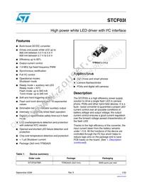 STCF03ITBR Datasheet Cover