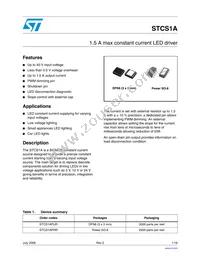 STCS1APUR Datasheet Cover