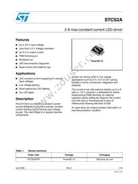 STCS2ASPR Datasheet Cover