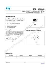 STD110NH02LT4 Datasheet Cover