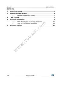 STD134N4F7AG Datasheet Page 2