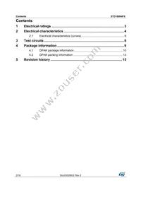 STD180N4F6 Datasheet Page 2