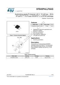 STD45P4LLF6AG Datasheet Cover