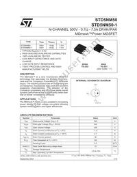 STD5NM50T4 Datasheet Cover