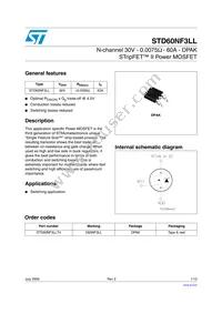 STD60NF3LLT4 Datasheet Cover