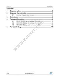 STD6N90K5 Datasheet Page 2