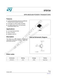 STD724T4 Datasheet Cover