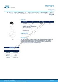 STD7N90K5 Datasheet Cover