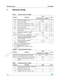 STD7NK30Z Datasheet Page 2